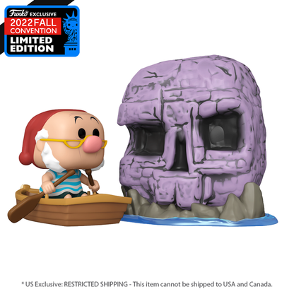Funko Pop Peter Pan (1953) Smee with Skull Rock NYCC 2022 US Exclusive Pop! Town [RS]