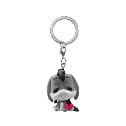 Funko Pop Winnie the Pooh Eeyore with Heart Flocked US Exclusive Pop! Keychain [RS]