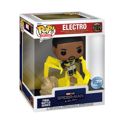 Funko Pop Spider Man: No Way Home Electro Build A Scene US Exclusive Pop! Deluxe [RS]