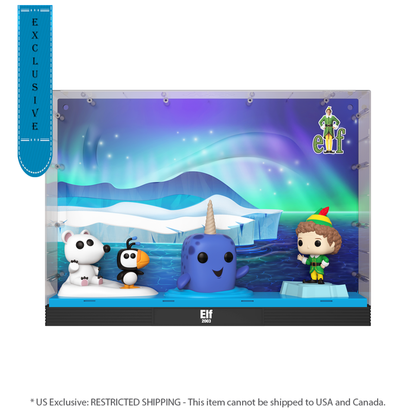 Funko Pop Elf Narwhal Scene US Exclusive Pop! Moment Deluxe [RS]