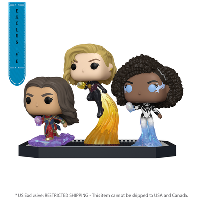 Funko Pop The Marvels (2023) Ms. Marvel, Captain Marvel & Photon US Exclusive Pop! Movie Moment [RS]