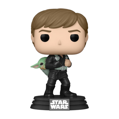 Funko Pop Star Wars: Book of Boba Fett Luke Skywalker with Grogu Pop! Vinyl