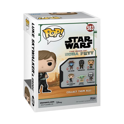 Funko Pop Star Wars: Book of Boba Fett Luke Skywalker with Grogu Pop! Vinyl