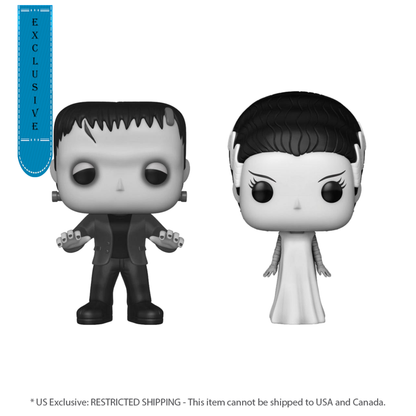 Funko Pop Universal Monsters Franknst & Bride US Exclusive Pop! Vinyl 2 Pack [RS]