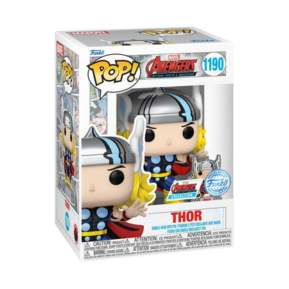 Funko Pop Marvel Comics Thor Avengers 60th US Exclusive Pop! Vinyl with Pin [RS]