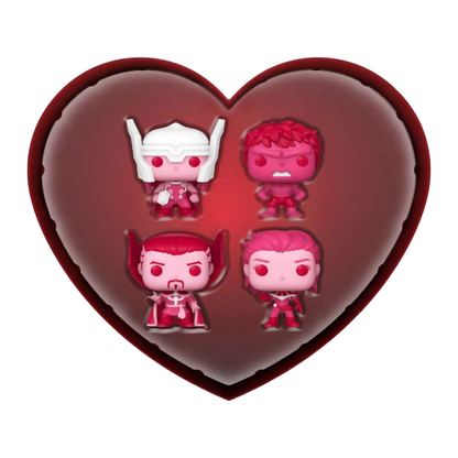 Funko Pop Marvel Valentines Day US Exclusive Pocket Pop! 4 Pack [RS]