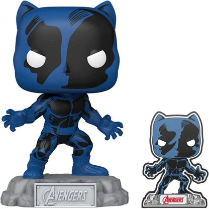 Funko Pop Marvel Comics Black Panther Avengers 60th US Exclusive Pop! Vinyl with Pin [RS]