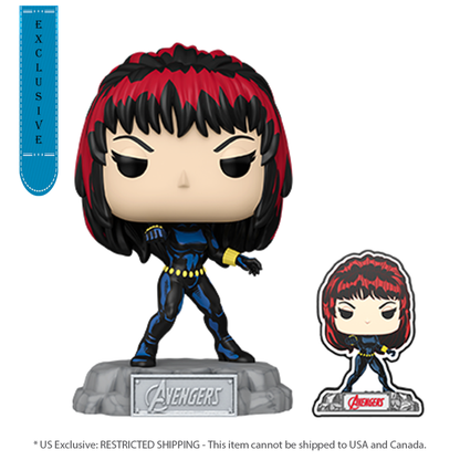 Funko Pop Avengers 60th Anninversary Black Widow (with Pin) US Exclusive Pop! Vinyl [RS]