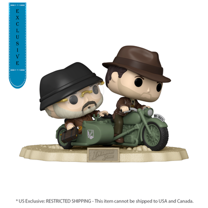 Funko Pop Indiana Jones and the Last Crusade Indiana & Henry Jones Sr US Exclusive Pop! Ride [RS]