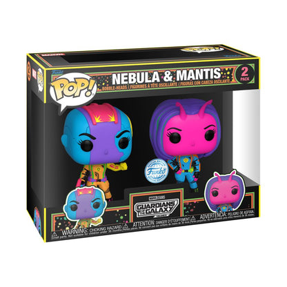 Funko Pop Guardians of the Galaxy: Vol 3 Nebula & Mantis US Exclusive Blacklight Pop! 2 Pack [RS]