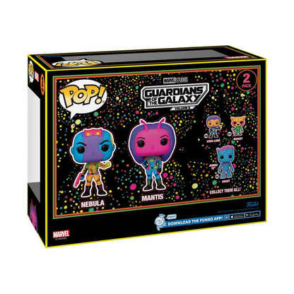 Funko Pop Guardians of the Galaxy: Vol 3 Nebula & Mantis US Exclusive Blacklight Pop! 2 Pack [RS]