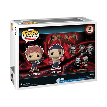 Funko Pop Jujutsu Kaisen Yuji Itadori & Aoi Todo Pop! Vinyl 2 Pack