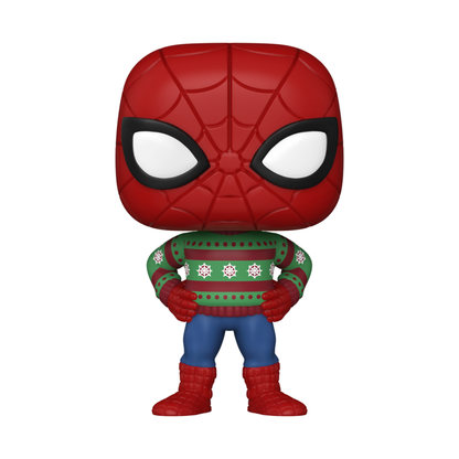Funko Pop Marvel Comics Spider Man Holiday Sweater Pop! Vinyl