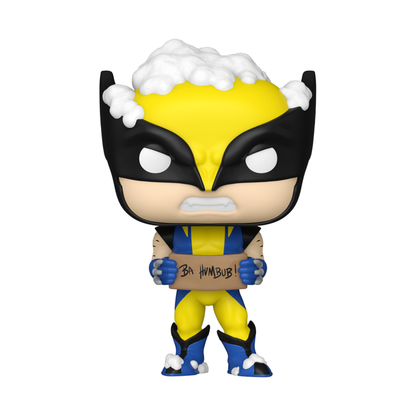 Funko Pop Marvel Comics Wolverine with Sign Holiday Pop! Vinyl