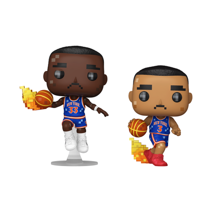 Funko Pop NBA JAM: Knicks Patrick Ewing & John Starks 8 Bit Pop! Vinyl 2 Pack