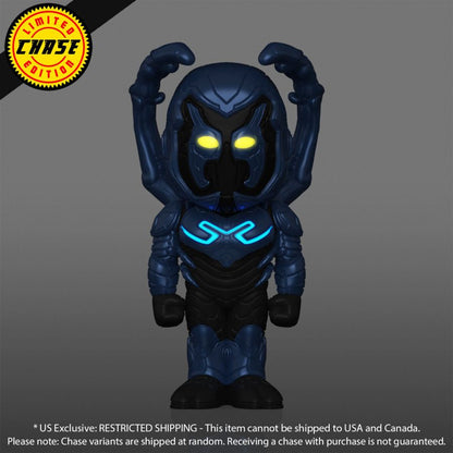 Funko Pop Blue Beetle (2023) Blue Beetle Unmasked (with chase) Vinyl US Exclusive Soda [RS]