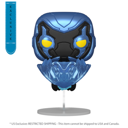 Funko Pop Blue Beetle (2023) Blue Beetle in Flight Glow US Exclusive Pop! Vinyl [RS]