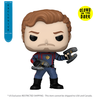 Funko Pop Guardians of the Galaxy: Vol 3 Star Lord US Exclusive Glow Pop! Vinyl [RS]