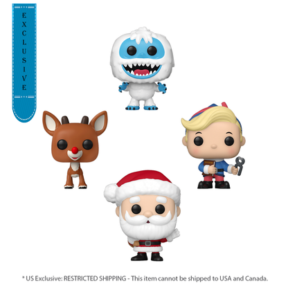 Funko Pop Rudolph Tree Holiday US Exclusive Pocket Pop! 4 Pack Box Set [RS]
