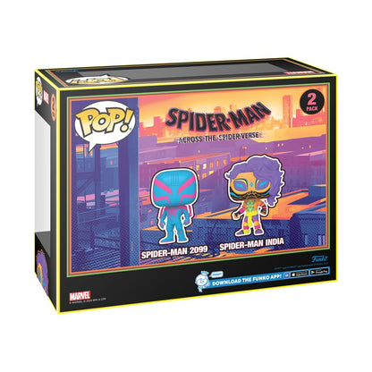 Funko Pop Spider Man: Across the Spider Verse Spider Man 2099 & Spider Man India US Exc Pop! 2 Pack [RS]