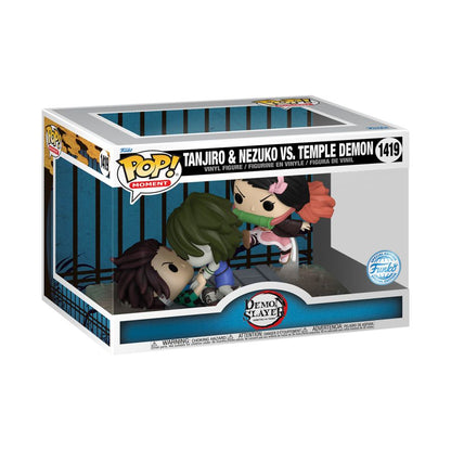 Funko Pop Demon Slayer Tanjiro & Nezuko Vs Temple Demon US Exclusive Pop! Moment [RS}