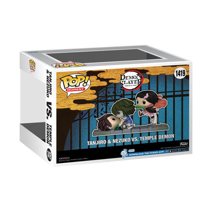 Funko Pop Demon Slayer Tanjiro & Nezuko Vs Temple Demon US Exclusive Pop! Moment [RS}