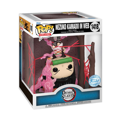 Funko Pop Demon Slayer Nezuko in Web US Exclusive Glow Pop! Deluxe [RS]