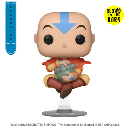 Funko Pop Avatar: The Last Airbender Aang (Floating) US Exclusive Glow Pop! Vinyl [RS]