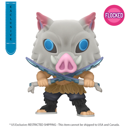 Funko Pop Demon Slayer Inosuke Hashibira US Exclusive Flocked Pop! Vinyl [RS]