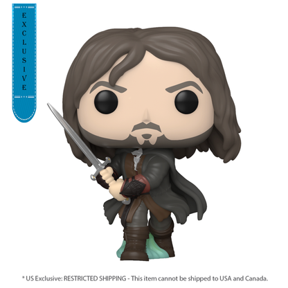 Funko Pop The Lord of the Rings Aragorn US Exclusive Glow Pop! Vinyl [RS]