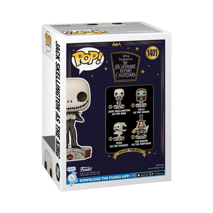 Funko Pop The Nightmare Before Christmas Jack Skellington as the King US Exclusive Pop! Vinyl [RS]