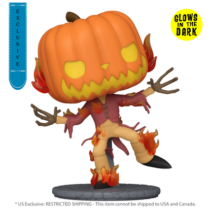 Funko Pop The Nightmare Before Christmas Pumpkin King US Exclusive 30th Anniversary Glow Pop! Vinyl [RS]