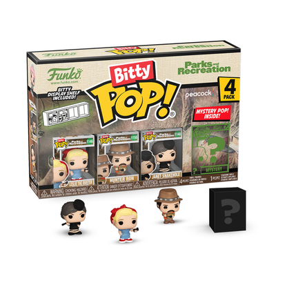 Funko Pop Parks & Recreation Leslie Bitty Pop! 4 Pack