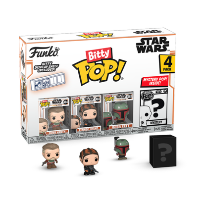 Funko Pop Star Wars: The Mandalorian Cobb Vanth Bitty Pop! 4 Pack