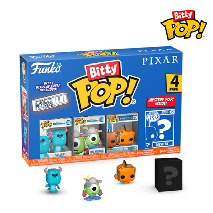 Funko Pop Pixar Monsters Inc. Bitty Pop! 4 Pack