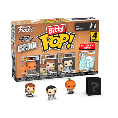 Funko Pop The Office Dwight with Pumpkinhead Bitty Pop! 4 Pack