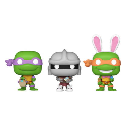 Funko Pop Teenage Mutant Ninja Turtles Donatello, Shredder & Michelangelo Carrot Pocket Pop! 3 Pack
