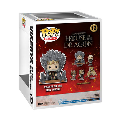 Funko Pop House of the Dragon Viserys on Throne Pop! Deluxe