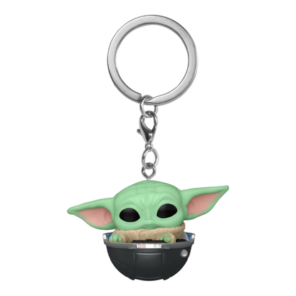 Funko Pop Star Wars: Mandalorian Grogu in Hovering Pram Pop! Vinyl Keychain