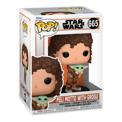Funko Pop Star Wars: Mandalorian Peli Motto & Grogu Pop! Vinyl