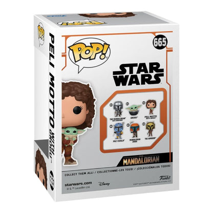 Funko Pop Star Wars: Mandalorian Peli Motto & Grogu Pop! Vinyl