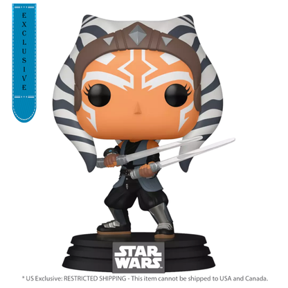 Funko Pop Star Wars: Ahsoka (TV) Ahsoka Tano with Dual Lightsabers US Exclusive Pop! Vinyl [RS]