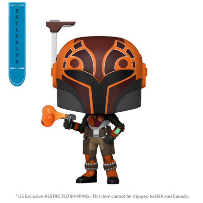 Funko Pop Star Wars: Rebels Sabine Wren US Exclusive Metallic Pop! Vinyl [RS]