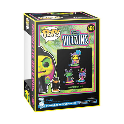Funko Pop Snow White (1937) Disguised Evil Queen (with Raven) US Exclusive Blacklight Pop! Vinyl [RS]