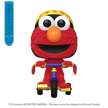 Funko Pop Sesame Street Elmo on Trike US Exclusive Flocked Pop! Ride [RS]