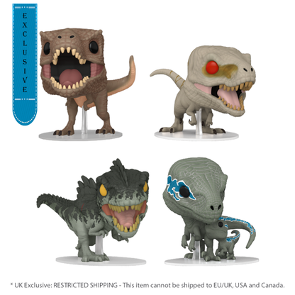 Funko Pop Jurassic World 3 US Exclusive Pop! 4 Pack [RS]
