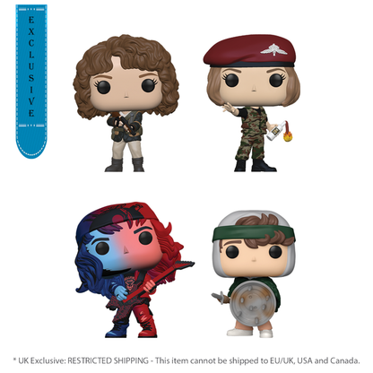 Funko Pop Stranger Things Nancy, Robin, Eddie & Dustin US Exclusive Pop! 4 Pack [RS]