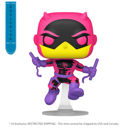 Funko Pop Marvel Comics Daredevil (Classic) US Exclusive Blacklight Pop! Vinyl [RS]