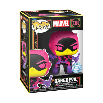 Funko Pop Marvel Comics Daredevil (Classic) US Exclusive Blacklight Pop! Vinyl [RS]
