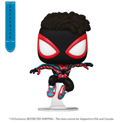 Funko Pop Spider Man 2 (VG'23) Miles Morales in Evolved Suit US Exclusive Pop! Vinyl [RS]